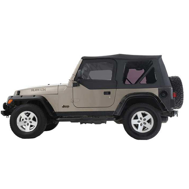 Replacement Soft Top With Upper Doors - Black Diamond - TJ