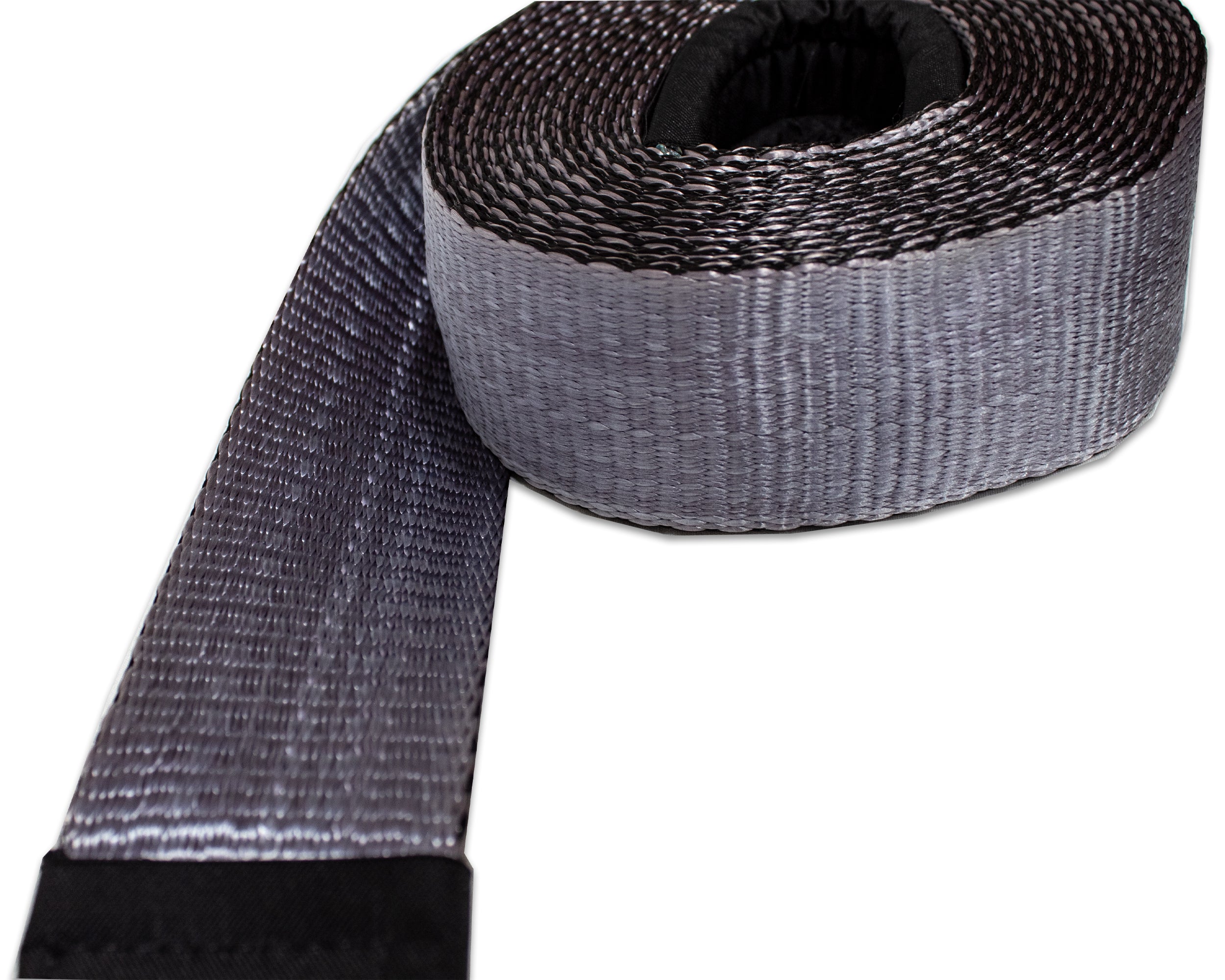 Tow Strap 30,000 lb. 3" x 30' Gray With Black Ends & Storage Bag