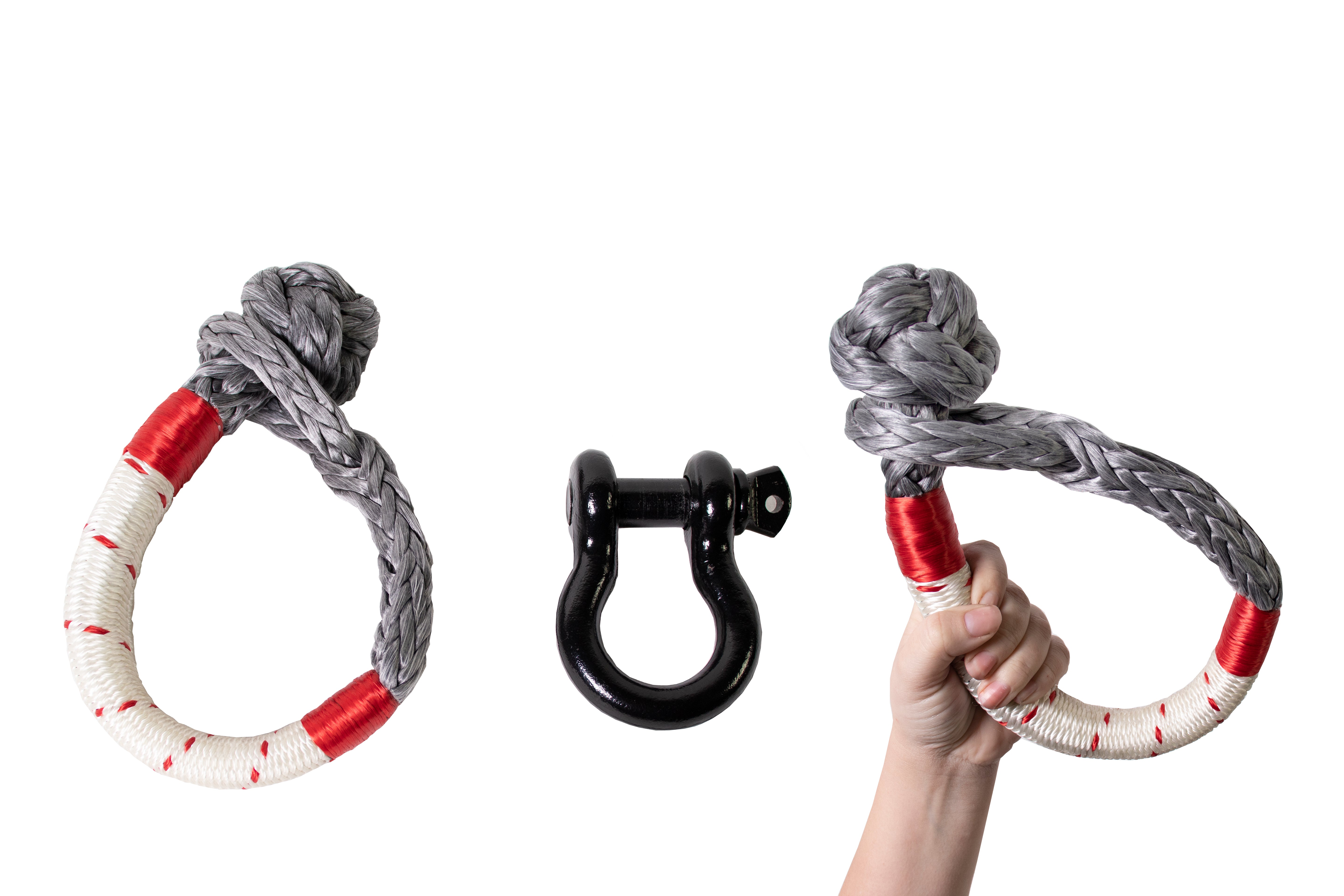 Soft Shackle 5/8" 44,500 lb. With Loop & Abrasive Sleeve - 23" With Storage Bag