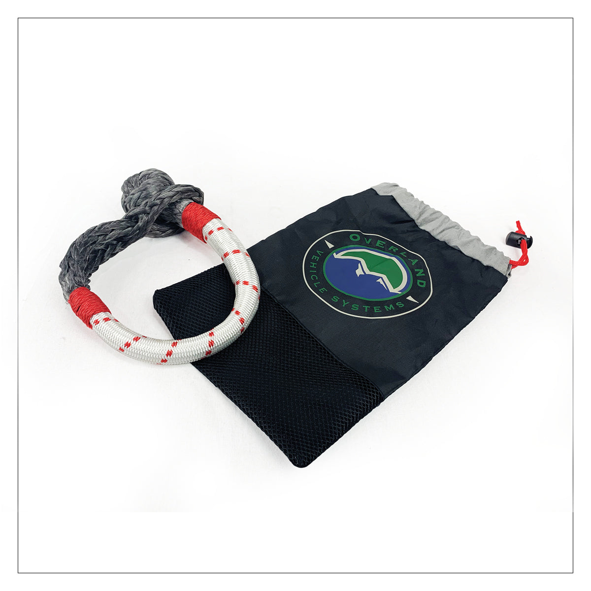 Soft Shackle 5/8" 44,500 lb. With Loop & Abrasive Sleeve - 23" With Storage Bag