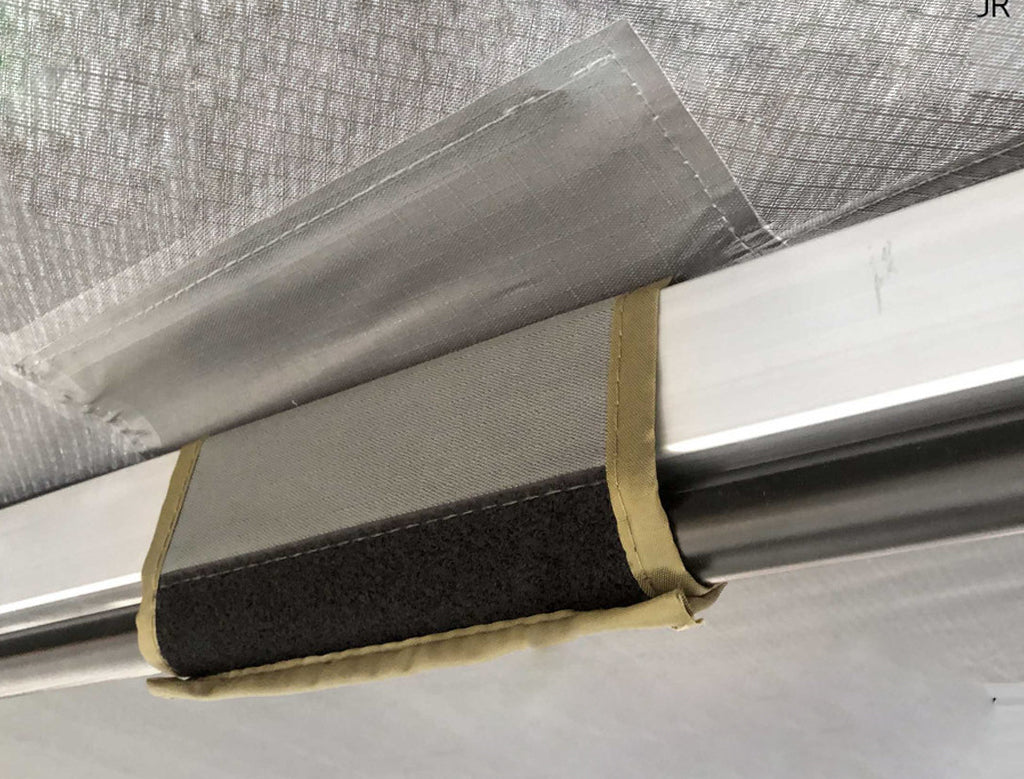 HD Nomadic 270 LT - Awning, Wall 1 & 2, Driver Side, Grey Body, Green Trim W/Black Travel Bag