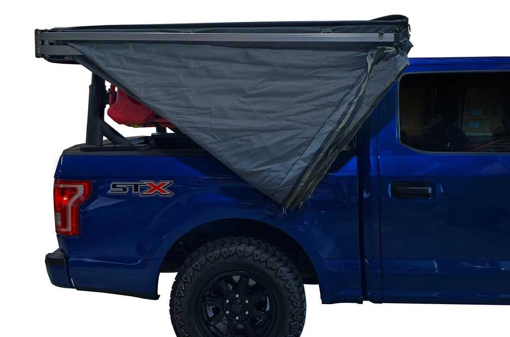 HD Nomadic 270 LT - Awning, Wall 1 & 2, Passenger Side, Grey Body, Green Trim W/Black Travel Bag
