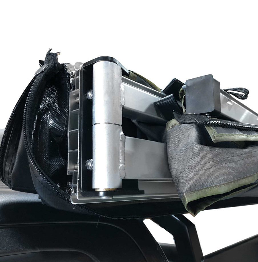 HD Nomadic 270 LT - Awning, Wall 1 & 2, Passenger Side, Grey Body, Green Trim W/Black Travel Bag