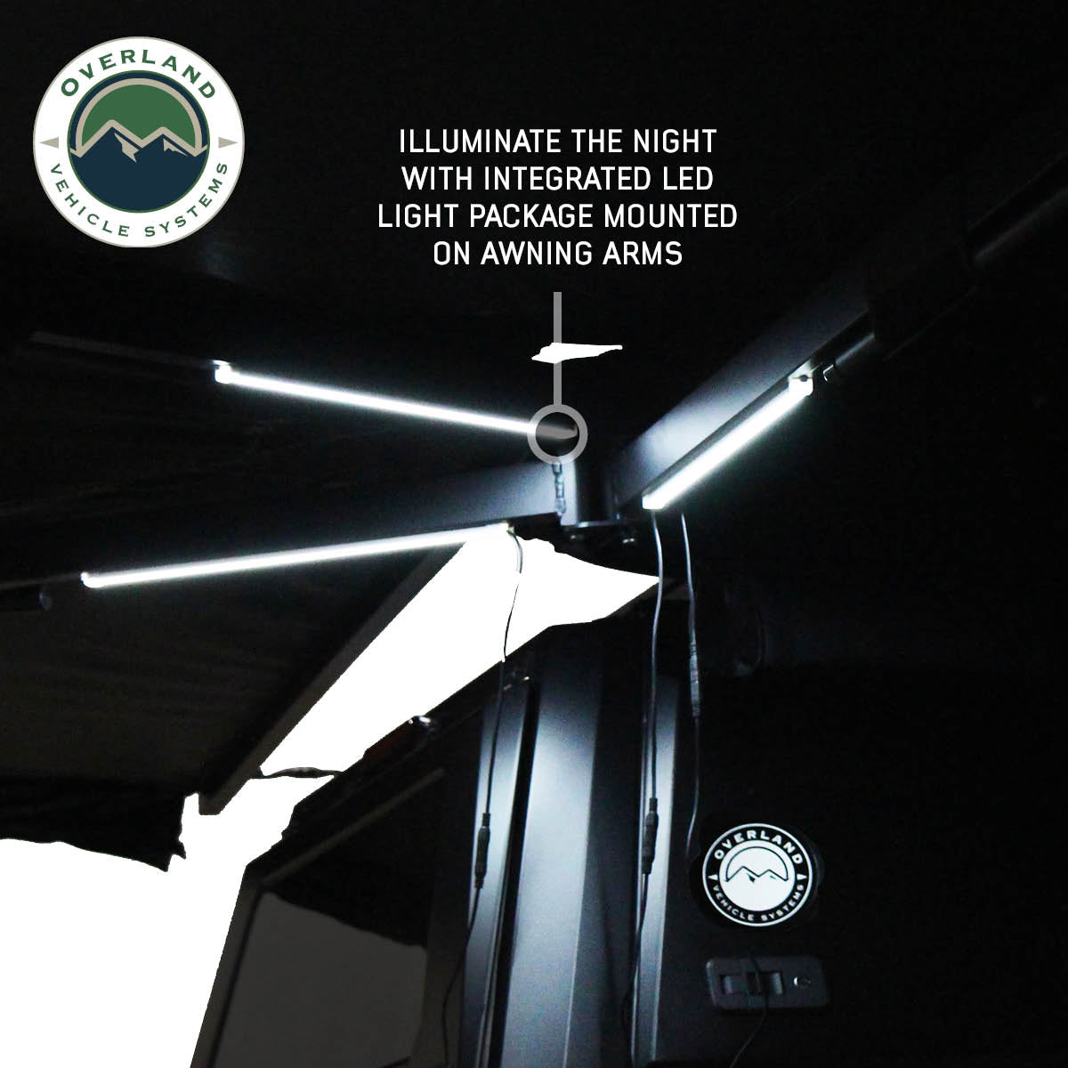 XD Nomadic 270 - Awning W/Lights & Black Out , Passenger Side, Black Body, Black Trim & Black Travel Cover - No Brackets, No Hardware