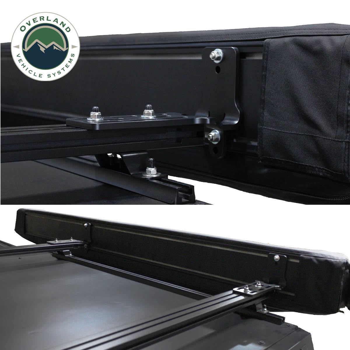 XD Nomadic 270 - Awning W/Lights & Black Out , Passenger Side, Black Body, Black Trim & Black Travel Cover - No Brackets, No Hardware