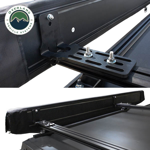 XD Nomadic 270 - Awning W/Lights & Black Out , Driver Side, Grey Hex, Black Trim & Black Travel Cover