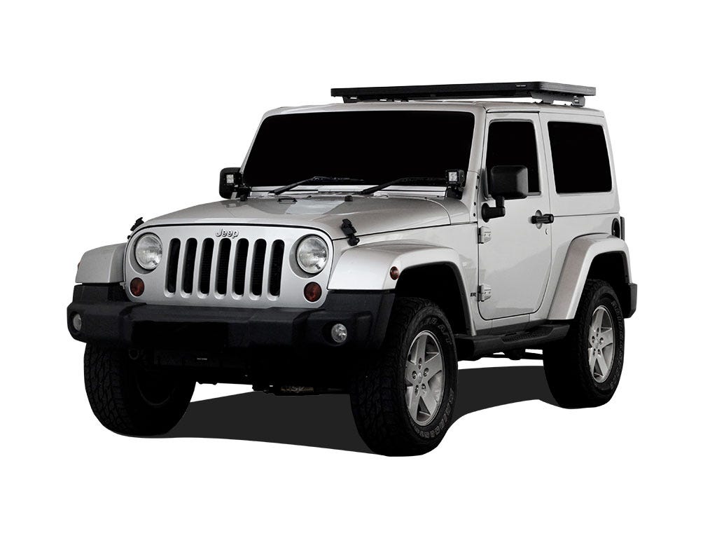 Jeep Wrangler JK 2 Door (2007-2018) Extreme Slimline II 1/2 Roof Rack Kit-0