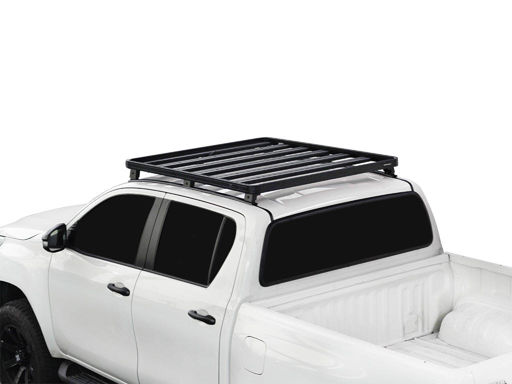 Toyota Hilux Revo DC (2016-Current) Track AND Feet Slimline II Roof Rack Kit-2