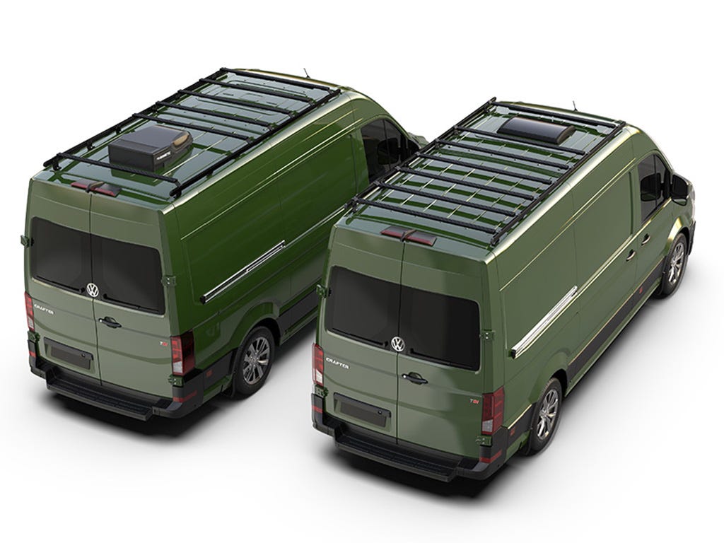 Volkswagen Crafter (L3H2/ MWB/Standard Roof) (2017-Current) Slimpro Van Rack Kit-2