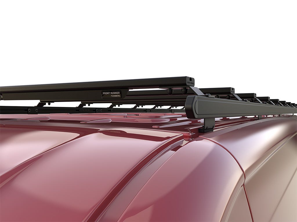 Volkswagen Crafter (L4H2/ MWB/Standard Roof) (2017-Current) Slimpro Van Rack Kit-3