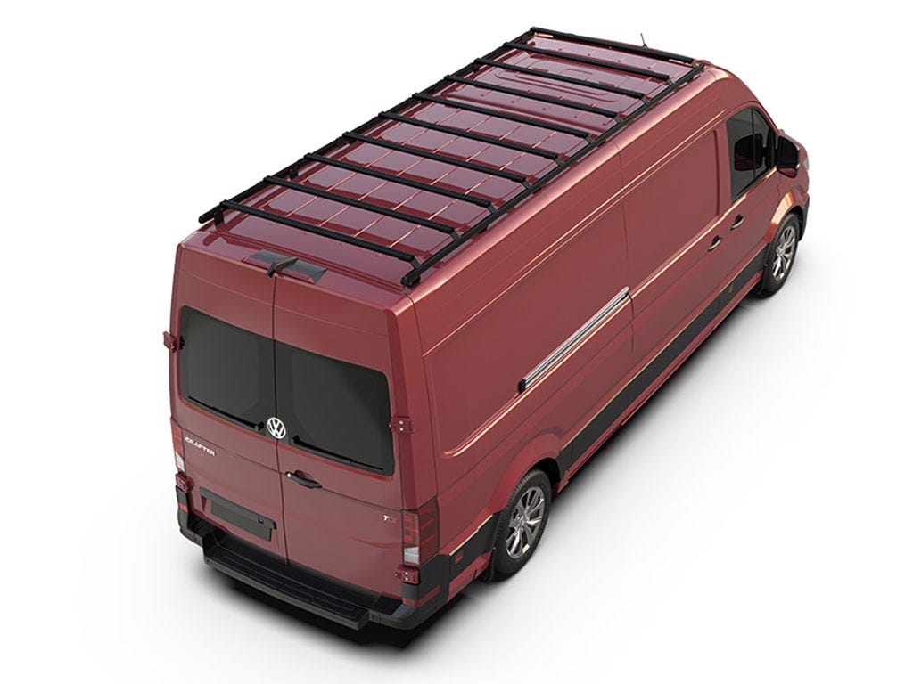 Volkswagen Crafter (L4H2/ MWB/Standard Roof) (2017-Current) Slimpro Van Rack Kit-1
